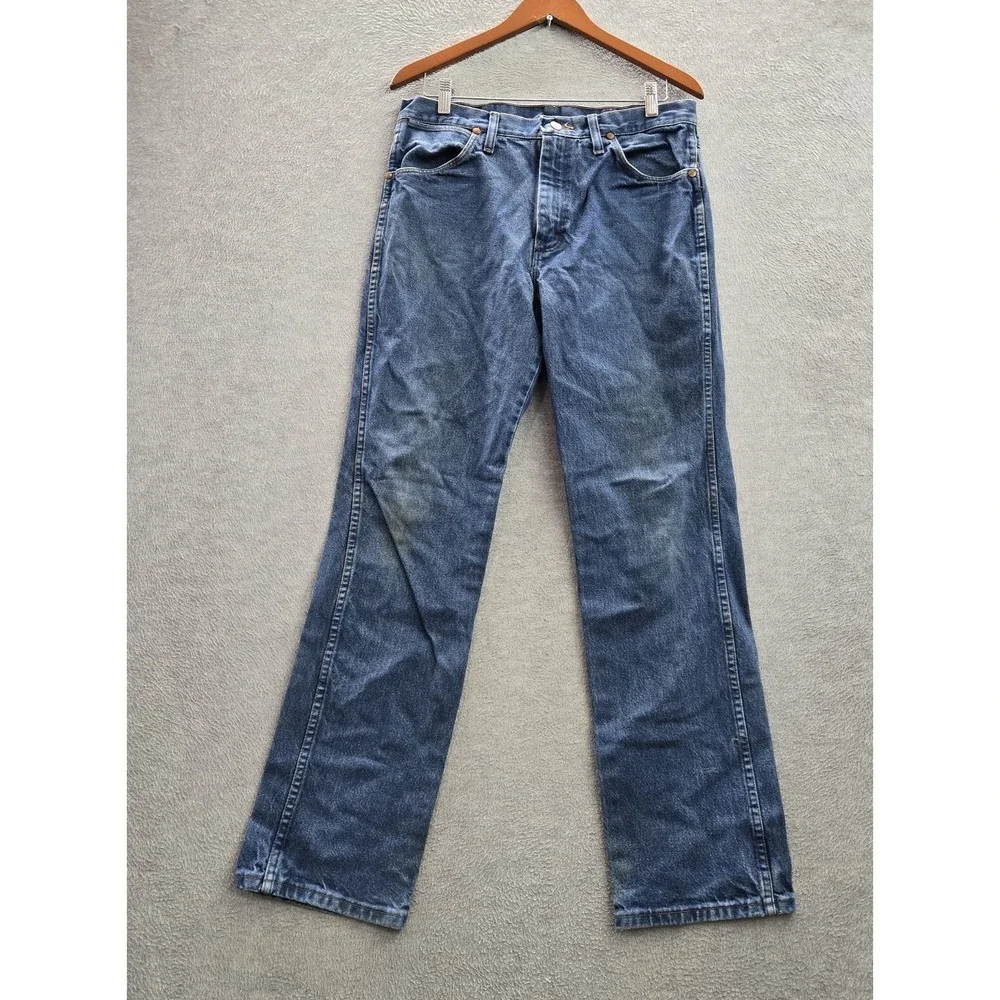 Wrangler Men Jeans 33X32 Blue Denim 936PWD Cowboy Cut‎ Slim 31